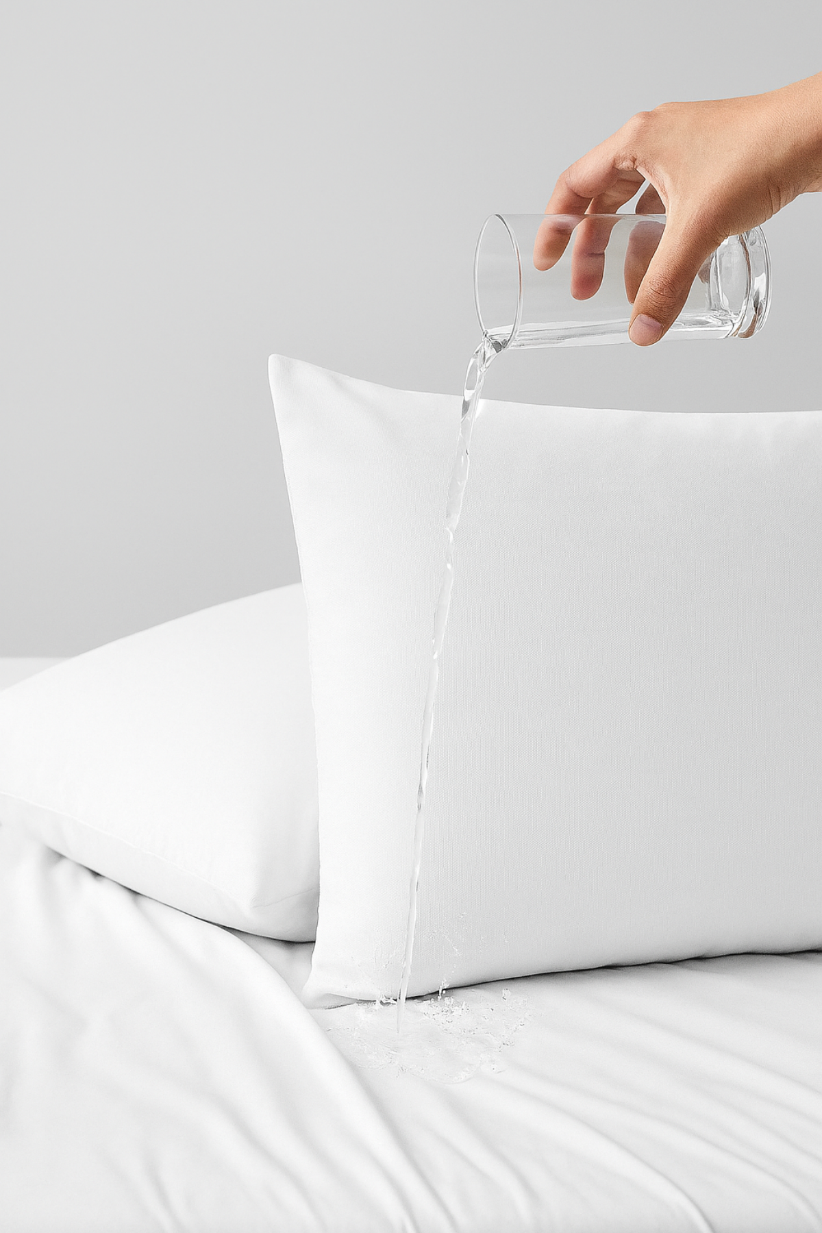 Yastık Alezi Seti Micro Sıvı Geçirmez 2’li Yastık Koruyucu Beyaz