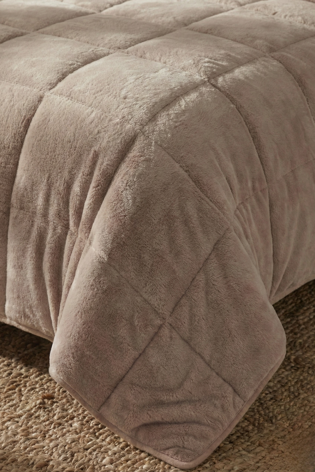 Wellsoft Tek Kişilik Yorgan - Çift Taraflı Ekru 155x215 cm