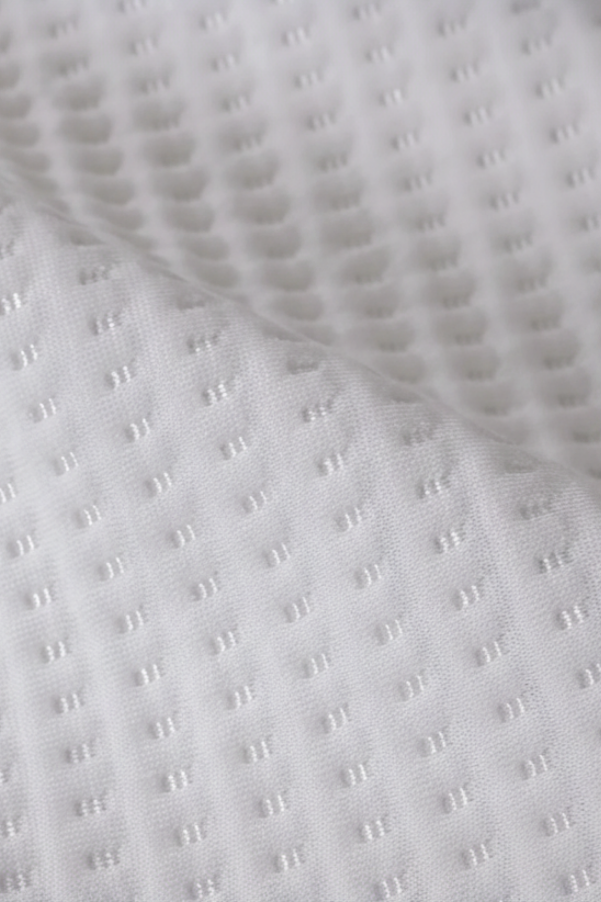 Jakarlı Özel Örme ve Desenli Sıvı Geçirmez Fitted Alez Beyaz