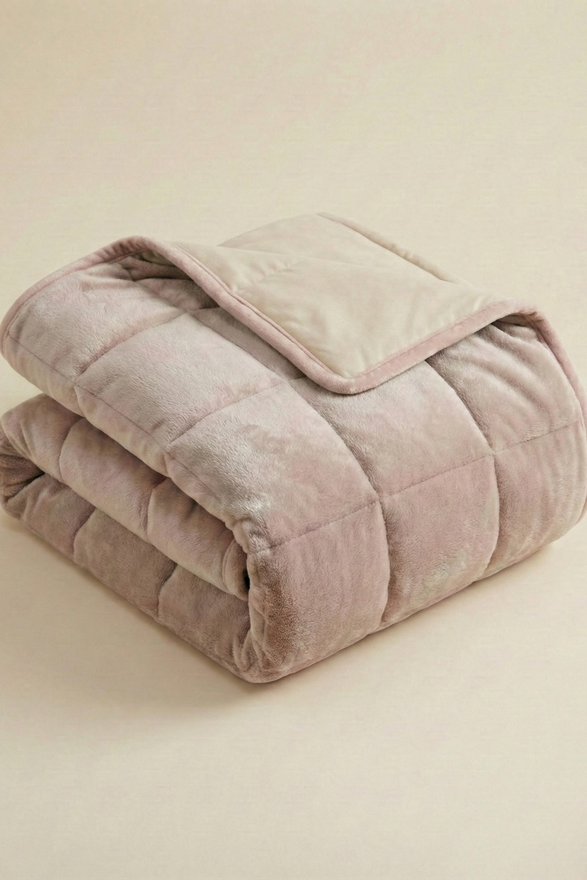 Wellsoft Çift Kişilik Yorgan - Çift Taraflı Bej 195x215 cm
