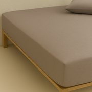 Pamuklu Lastikli Çarşaf Bej