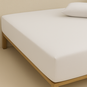 Pamuklu Lastikli Çarşaf Beyaz