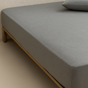 Pamuklu Lastikli Çarşaf Koyu Gri